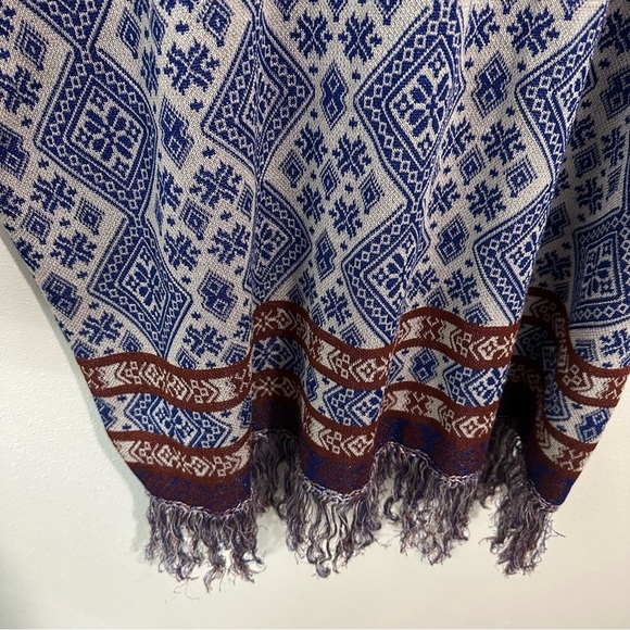 Free People It's a Cinch Poncho in ivory combo - Picture 7 of 7